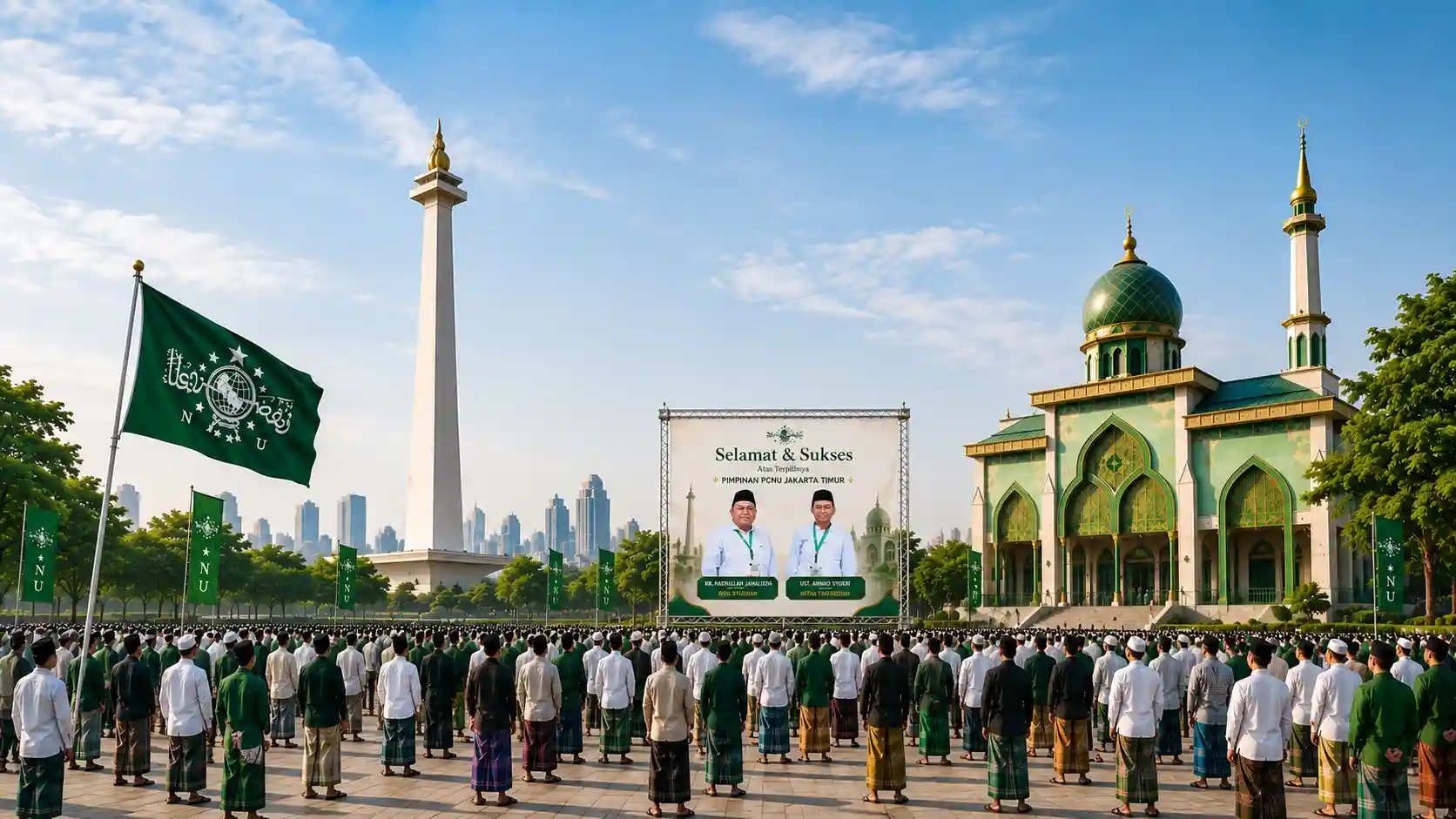 Kebersamaan pengurus dan warga PCNU Pengurus Cabang Kabupaten Aceh Tamiang